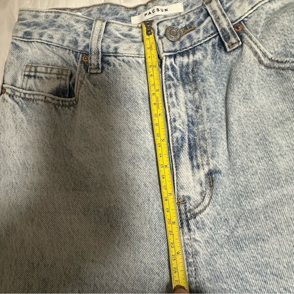 PacSun Blue and Pink Flare & Wide Leg Jeans with Artistic Floral Design - Picture 10 of 16